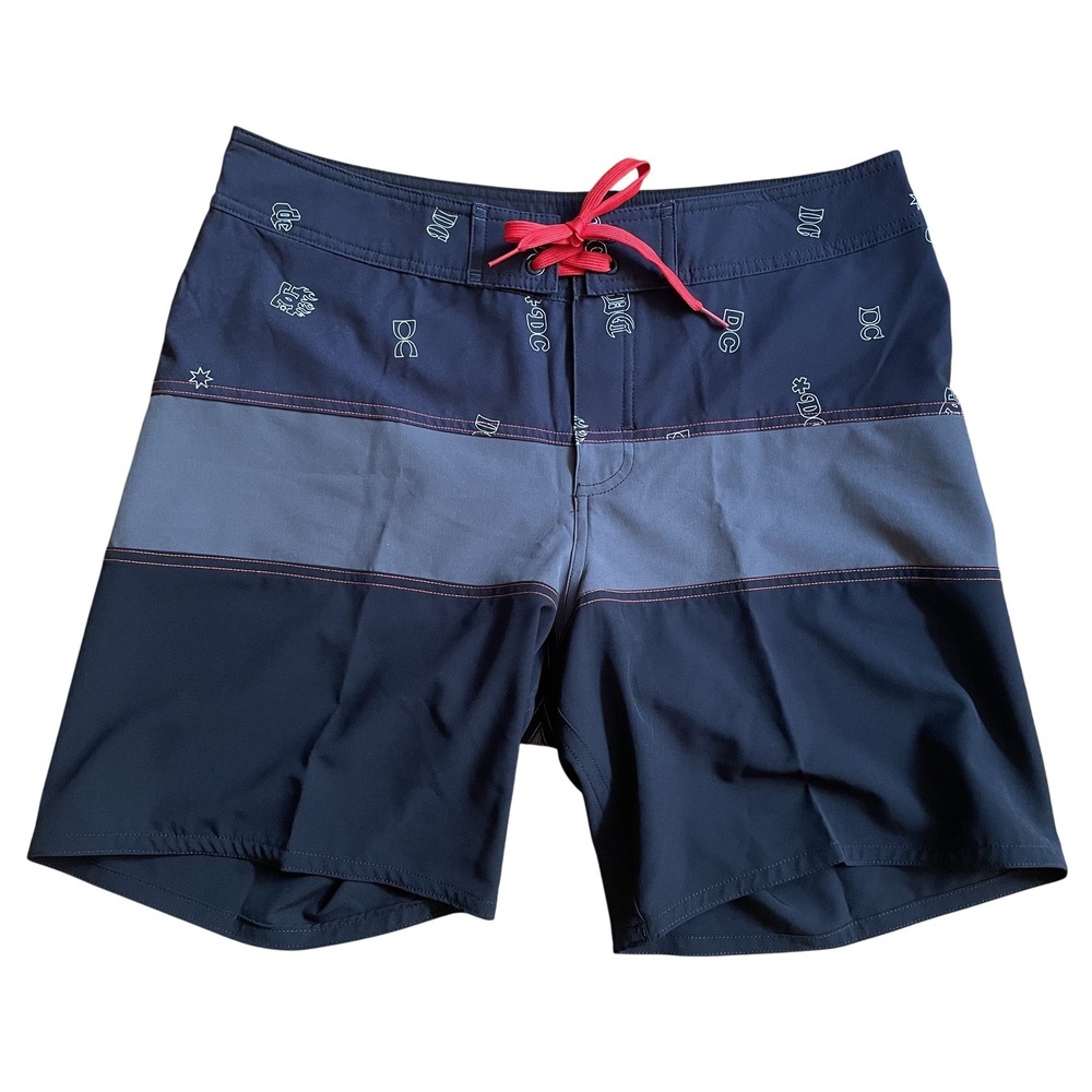 DC Shoes Midway 19 Board Shorts Mens 32 NWT Black Gray Swim Trunks Surf Skate